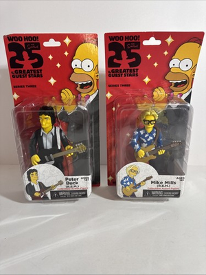 #ad #ad NECA The Simpsons Greatest Guest Stars REM Mike Mills amp; Peter Buck Series 3 $174.99