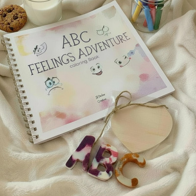 Emotional Support Gift Set Coloring Book Kids Anxiety Calm Comfort Activities