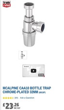 McAlpine CAA10 Bottle Trap Chrome-Plated 32mm Bundle X6