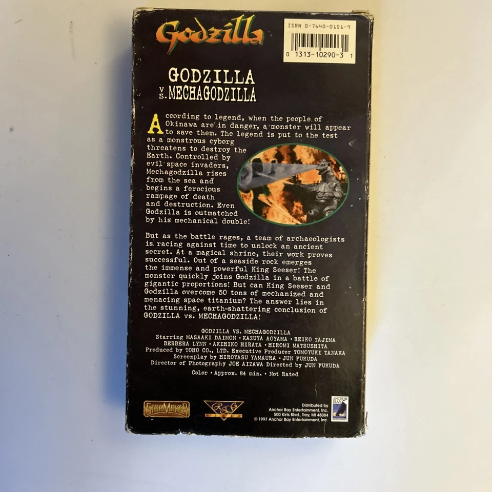 GODZILLA VS MECHAGODZILLA RARE VHS Tape - Image 2 of 4