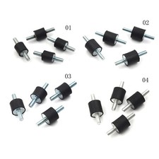 4pcs M6 Thread 20x15mm Rubber Shock Absorber Vibration Isolator Mounts