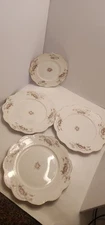 Set Of 4 Porcelain Plates, 3 Dinner And One Salad (Read Description)