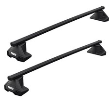 Thule SquareBar Evo Roof Bars Black fits Maxus T90 2022- 4 doors