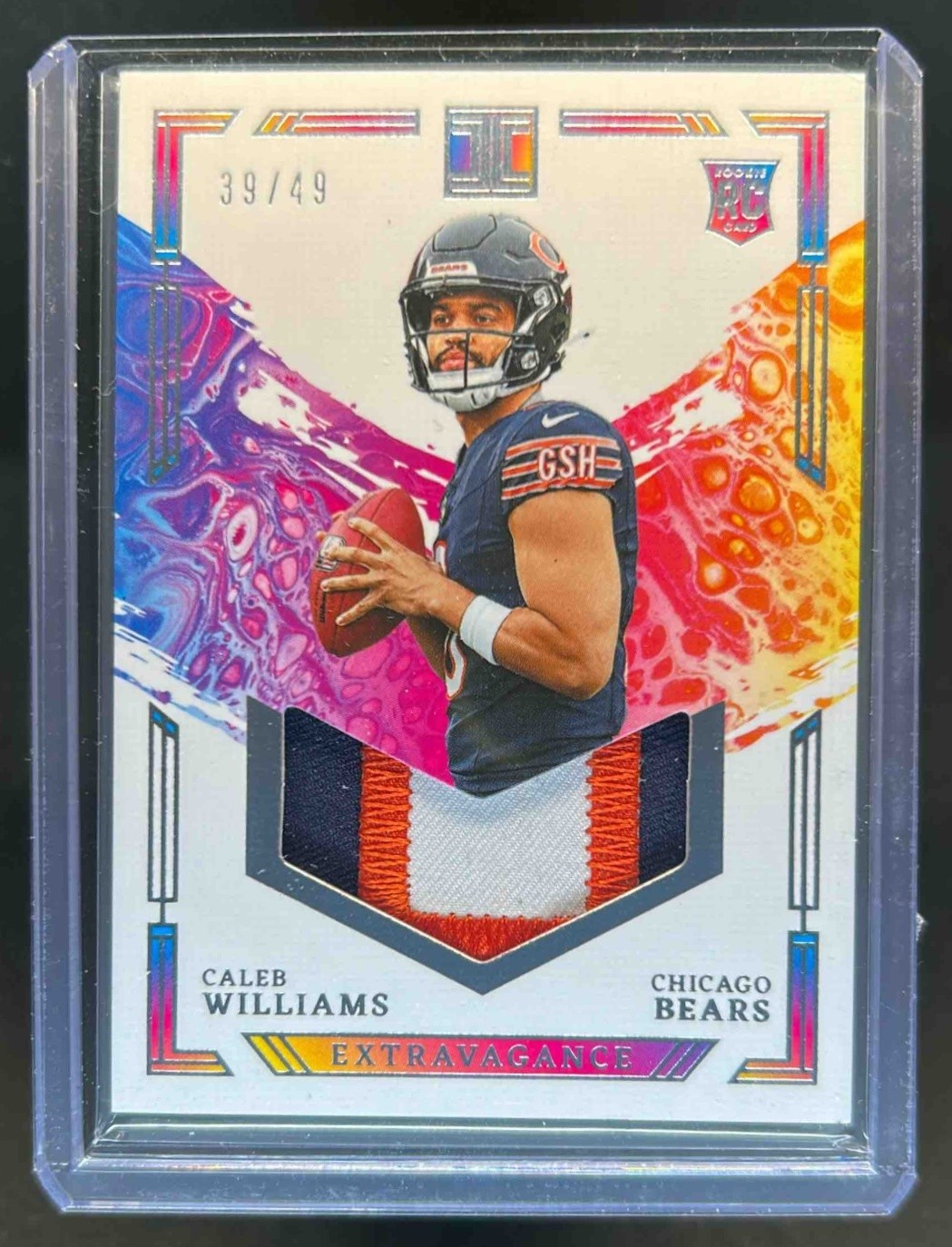 2024 Impeccable Caleb Williams Extravagance Patches RC #39/49 Bears