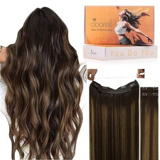 DOORES Hair Extensions Real Human Hair