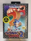 Sonic the Hedgehog 2 Sega Genesis "Not For Resale" Nfr Complete Cib Tested