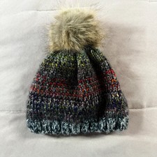 The Children Place Marled Beanie with Pom Pom at Top Kids Hat Size S/M 4-7 