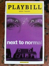 Next to Normal playbill Alice Ripley Tony Winner J. Robert Spencer Jersey Boys 