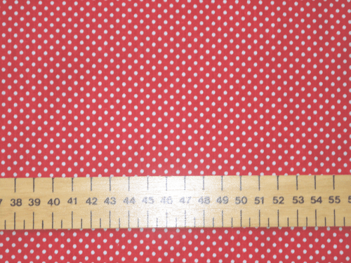 2 mm WHITE PIN SPOTS (POLKA DOTS) ON POLY COTTON FABRIC - Picture 2 of 9