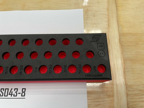 Snap-on Tools FOAM ORGANIZER TRAY for 39pc 1/4" Drive SAE Socket Set FMS002BR - 第 3/9 張圖片