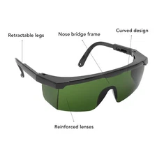 Argon Arc Welding Goggles Impact Resistant Welding Glasses Light Green IR3.0