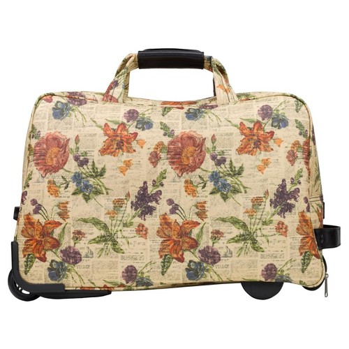 Patricia Nash Argentella Large Trolley Bag Luggage Parisian Newspaper DUST BAG - Picture 6 of 19