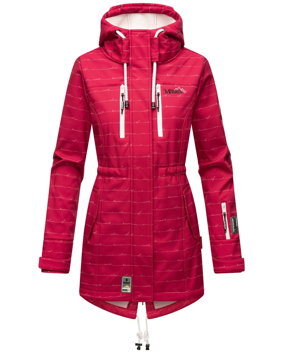 Giacca Donna Softshell MARIKOO Mayleen, Impermeabile E Traspirante, Con Cappuccio - Taglie XS-3XL