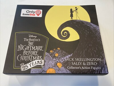 Diamond Select Disney  Nightmare Before Christmas 25th GameStop Jack Sally Zero