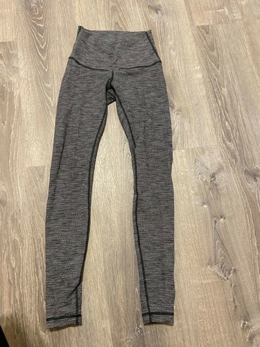lululemon wunder under 6, heathered 