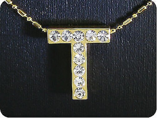 Diamant Cz Pendentif 10X3 Mm Vergoldet 18 K.-image