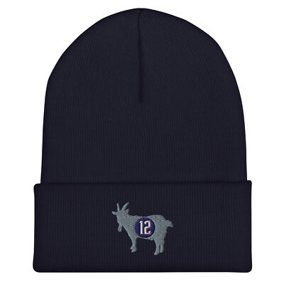 Tom Brady GOAT Hat, Patriots Hat, TB12 Hat, GOAT Patriots hat, Beanie