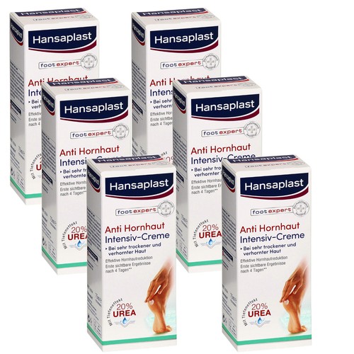 6x 75ml Hansaplast Foot Expert Anti Hornhaut Intensiv Creme 20 Urea eBay