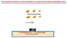 KIT TAPPO RIPARAZIONE PER SONY ICF-SW1 LED AGGIORNATO E DIAGRAMMA POSIZIONE INCLUSI