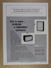 1964 KLH Model Fourteen 14 Speakers vintage print Ad