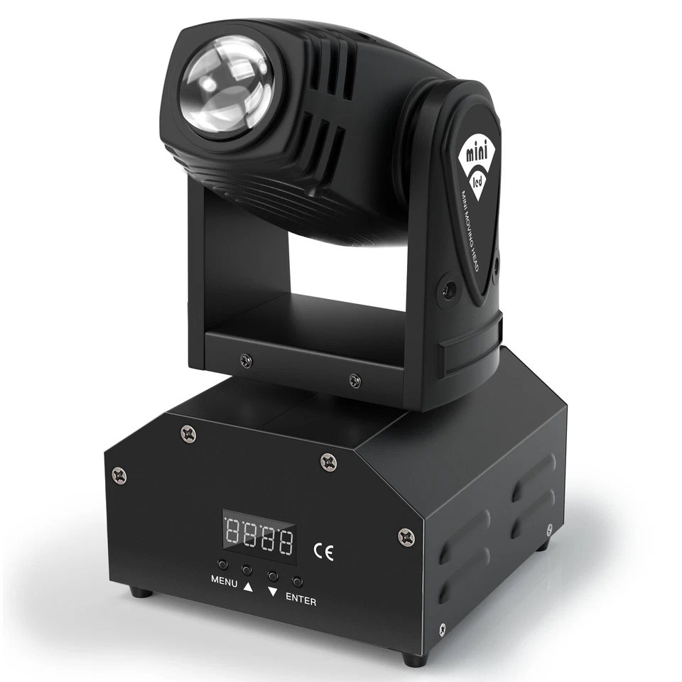 1/2/4x Mini LED RGBW 4 in 1 Moving Head Stage Light DMX Party DJ Beam-Spot Light - Image 4 of 4