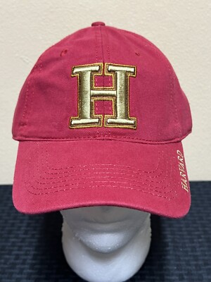 Harvard Crimson Unisex Baseball Cap Adjustable Hat Embroidered Maroon  NEW 