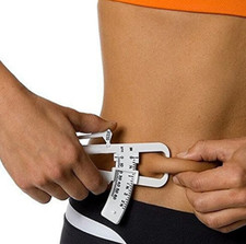 1x Skin Fold Body Fat Caliper Fitness Measurement Tool Clip Tracker Personal Use