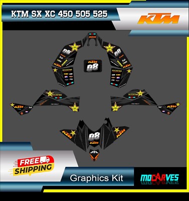 Gráphics Kit For Ktm Sx Cx 450 505 525 ATV Quad Decals Stickers 