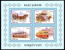 AZERBAIJAN 700 - Baku Transportation "Souvenir Sheet" (pb83190)