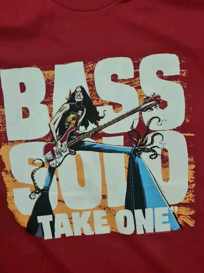 Metallica Cliff Burton Bass Solo Graphic T-Shirt XL by Mick Cassidy