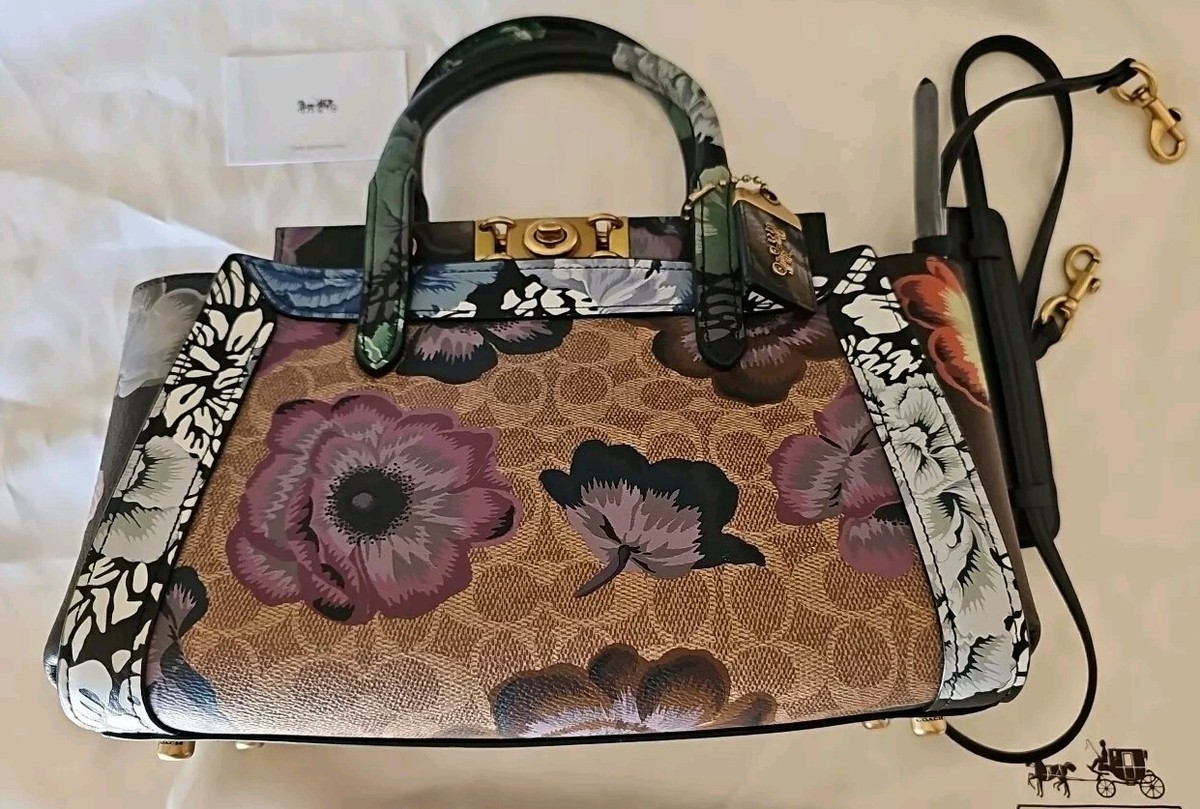 囧ページ Coach 1941 Troupe Carryall Kaffe Fasset Floral Poppy Flower 78459
