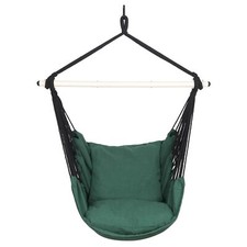 Highwild Hammock Chair Hanging Rope Swing - Max 500 Lbs - 2 Cushions Included -