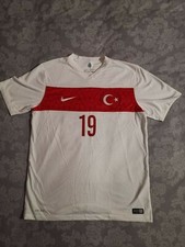 Original 2014 Nike Turkey National Football Shirt Number 19 Jersey Turkey