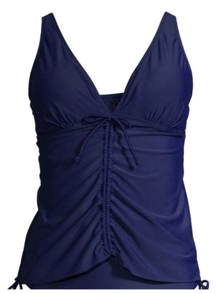 Traje de baño Tankini Cinch para mujer Top de Nicole Miller Simply Fit C5 Foto 3 de 4