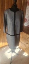 M&S Black/White Shift Dress Formal Size 14
