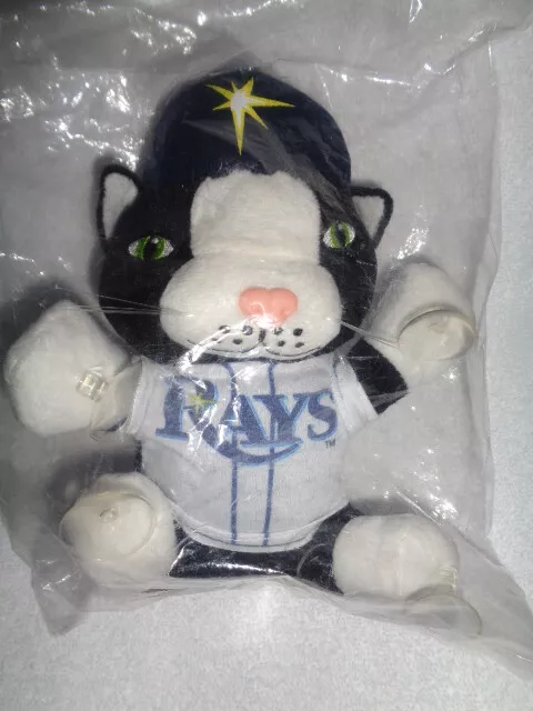 Tampa Bay Rays DJ Kitty Plush Window Cling MLB Baseball Black