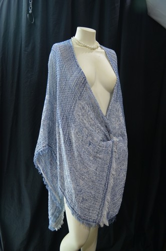 Chico's open layer top poncho shrug shabby chic peasant boho gypsy one size NEW - Picture 4 of 7