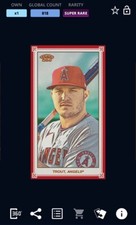 [DIGITAL CARD] Topps Bunt 2020 MIKE TROUT  206 MINI RED BASE, SUPER RARE, ANGELS