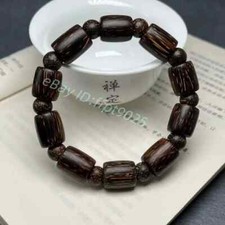 Grade A Natural Wood Bucket Prayer Beads Men Woman Buddha Blessing Bracelet