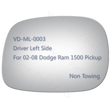 Mirror Glass for 2002-2007 Dodge Ram 1500 Pickup Truck Driver Left Side LH 2932