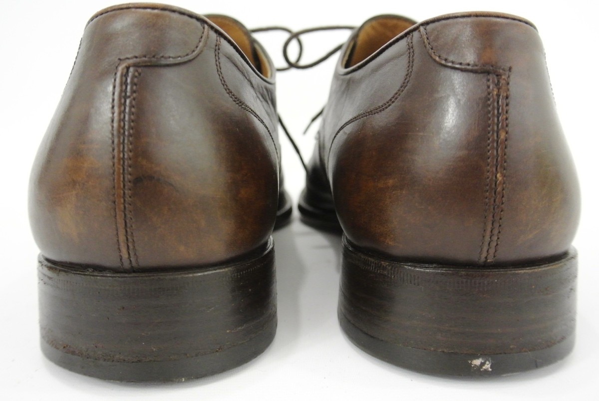 Bally Oronis Leather Lace Up Apron Toe Classic Oxford Dress Shoes Black Mens 12D Bally Italy Dress Shoes Men main image 2