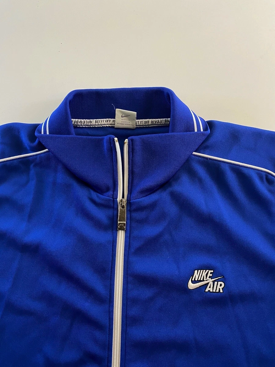 VTG Nike Air Set Off Revolution Zippered Track SWEATER 3XL XXXL Length 38