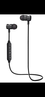 Digital Basics Bluetooth Earbuds / Headphones in Metallic Black (Brand New)