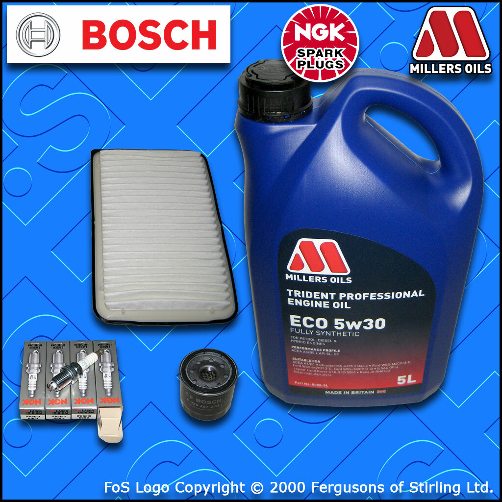 SERVICE KIT for MAZDA 3 (BL) 1.6 OIL AIR FILTERS SPARK PLUGS +OIL (2008-2014)