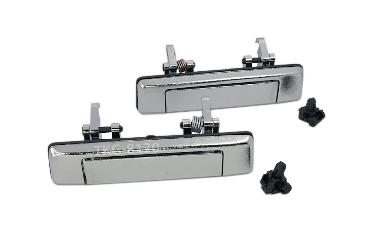 Outside Chrome Door Handle 1 Pair Fit Mazda B2000 B2200 B2600 1986