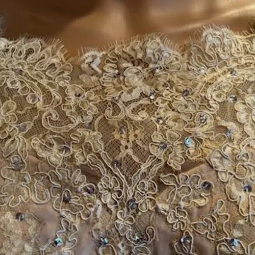 *NWT Izidress Lace Floor Length Sleeveless Bridal Gown Wedding Dress Size 12 14 - Picture 6 of 15