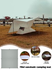 Telone ultraleggero tappetino campeggio esterno nylon sopravvivenza riparo sole tenda