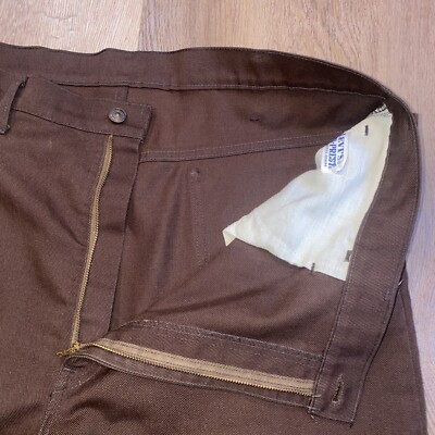Levi's Pants BIG E Sta Prest Mens Brown Wide Leg Vintage 60s Levi's Pants BIG E Sta Prest Mens Brown Wide Leg Vintage 60s