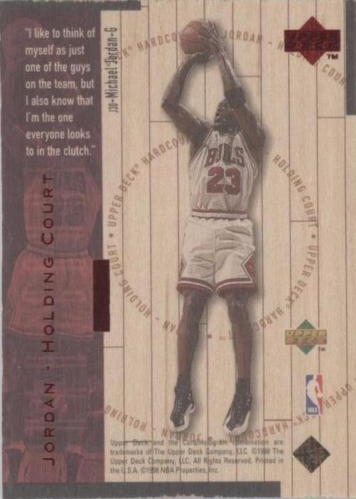 1998-99 Upper Deck Hardcourt - Michael Jordan #J30 for sale | eBay