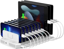 Unitek 10-Port USB Charging Station for iPhone iPad Tablet Kindle Others NICE!!